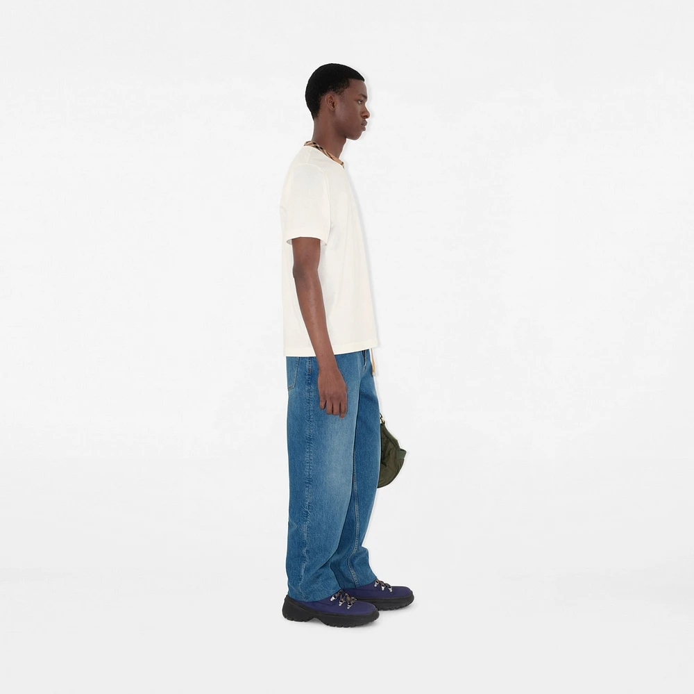 Loose Jeans in Mid blue - Men | Burberry® Official