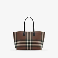 Medium Check Tote in Dark birch brown - Women | Burberry® Official