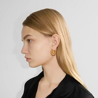 EKD Hoop Earrings in Gold - Women | Burberry® Official