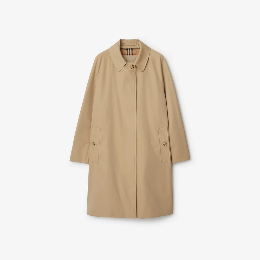 Mid-length Camden Heritage Car Coat in Honey - Women | Burberry® Official