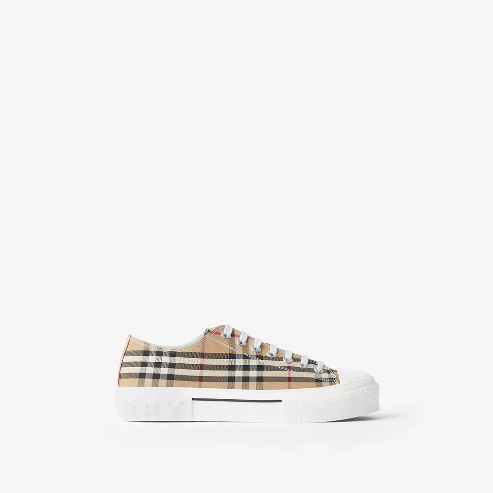 Check Sneakers in Archive beige - Men | Burberry® Official
