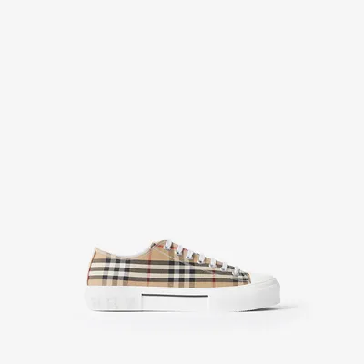 Check Sneakers in Archive beige - Men | Burberry® Official