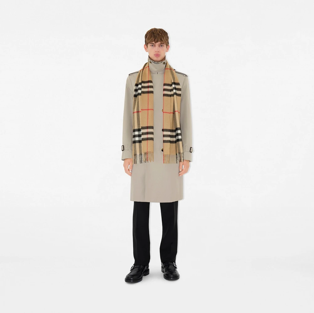 Check Cashmere Scarf in Archive beige | Burberry® Official