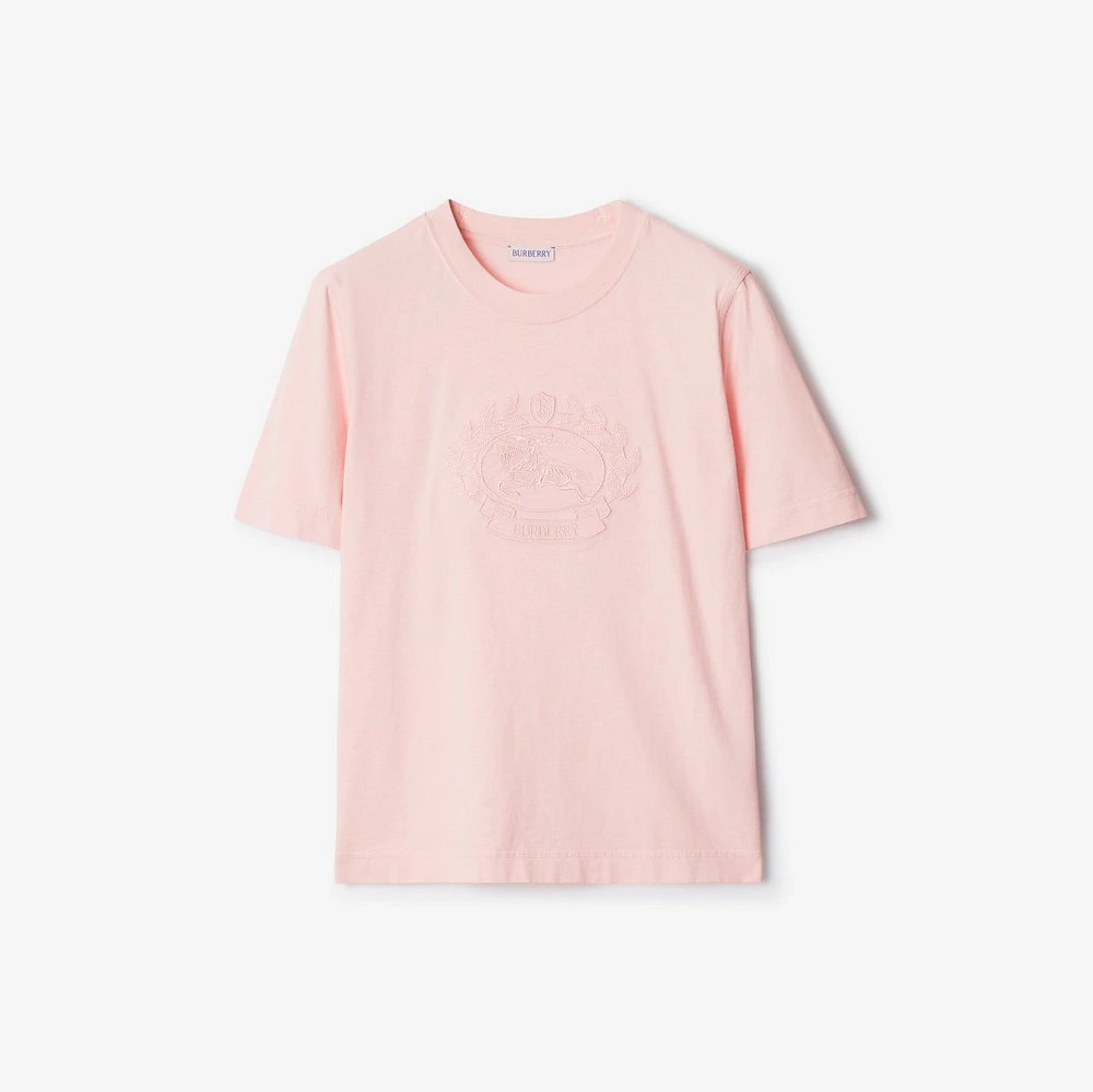 EKD Cotton T-shirt in Cameo - Women | Burberry® Official