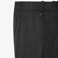 Check Wool Cashmere Tailored Trousers in Loden/highland green - Men | Burberry® Official
