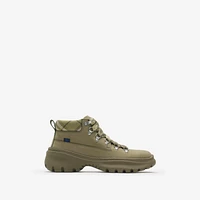 Nubuck Scoot Hike Boots​ in Swamp - Men | Burberry® Official