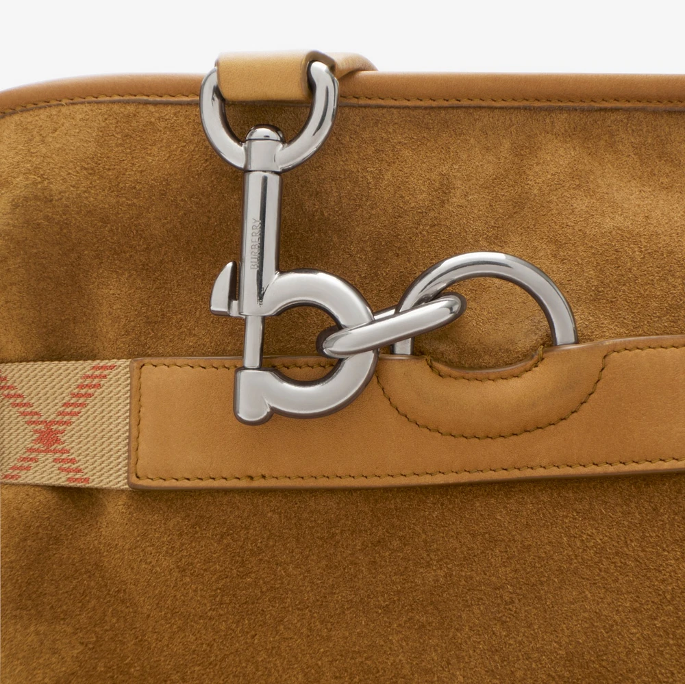 B Clip Holdall in Hebden - Men, Leather | Burberry® Official