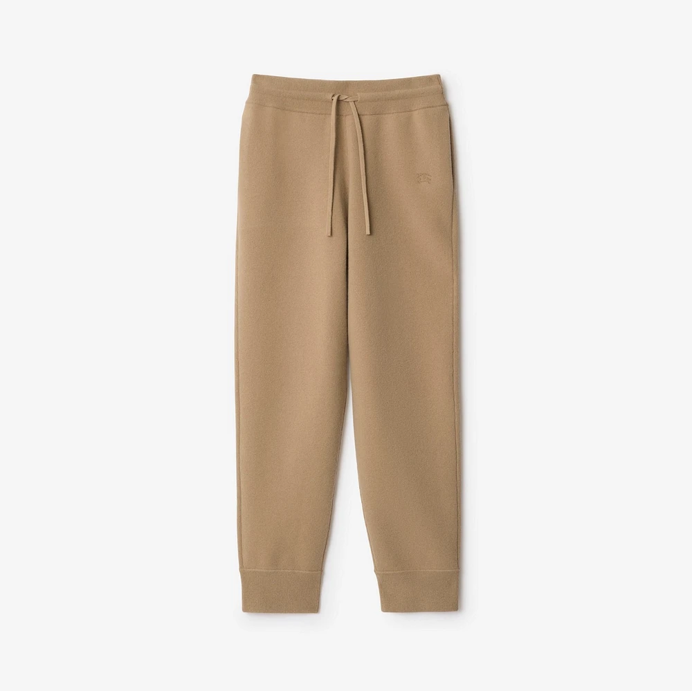 Cashmere Blend Jogging Pants in Flax - Women | Burberry® Official