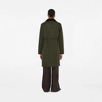 Mid-length Quilted Nylon Car Coat in Shale - Women | Burberry® Official