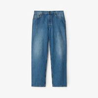 Loose Jeans in Mid blue - Men | Burberry® Official