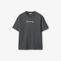 Surfer Knight Cotton T-shirt in Magnet - Men | Burberry® Official