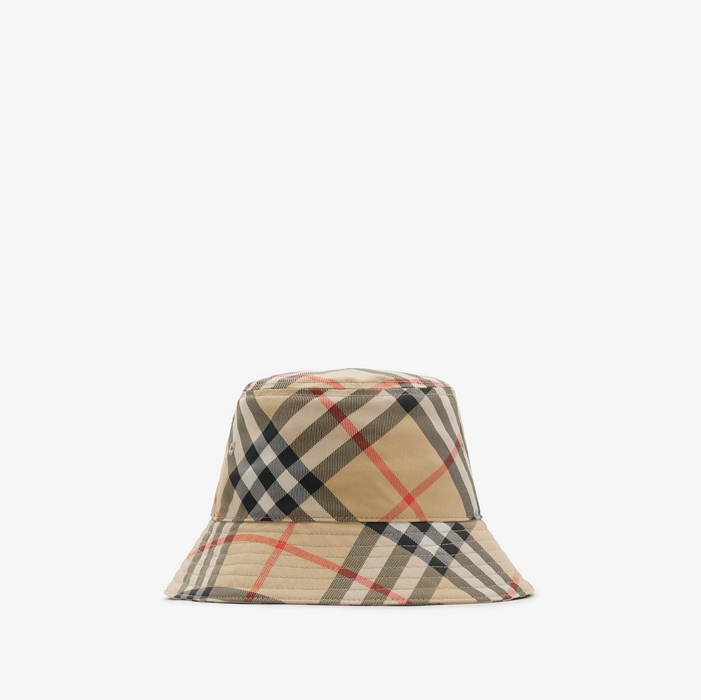 Check Bucket Hat in Sand - Children | Burberry® Official