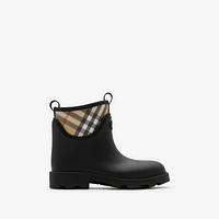 Rubber Marsh Stamp Low Boots​ in Black - Women | Burberry® Official