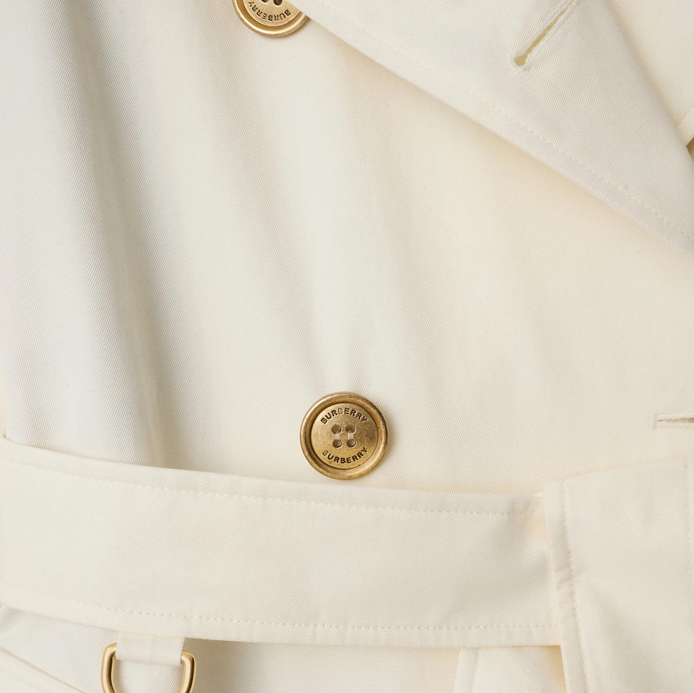 Mid-length Gabardine Kensington Trench Coat in Cotton - Women, Cotton | Burberry® Official