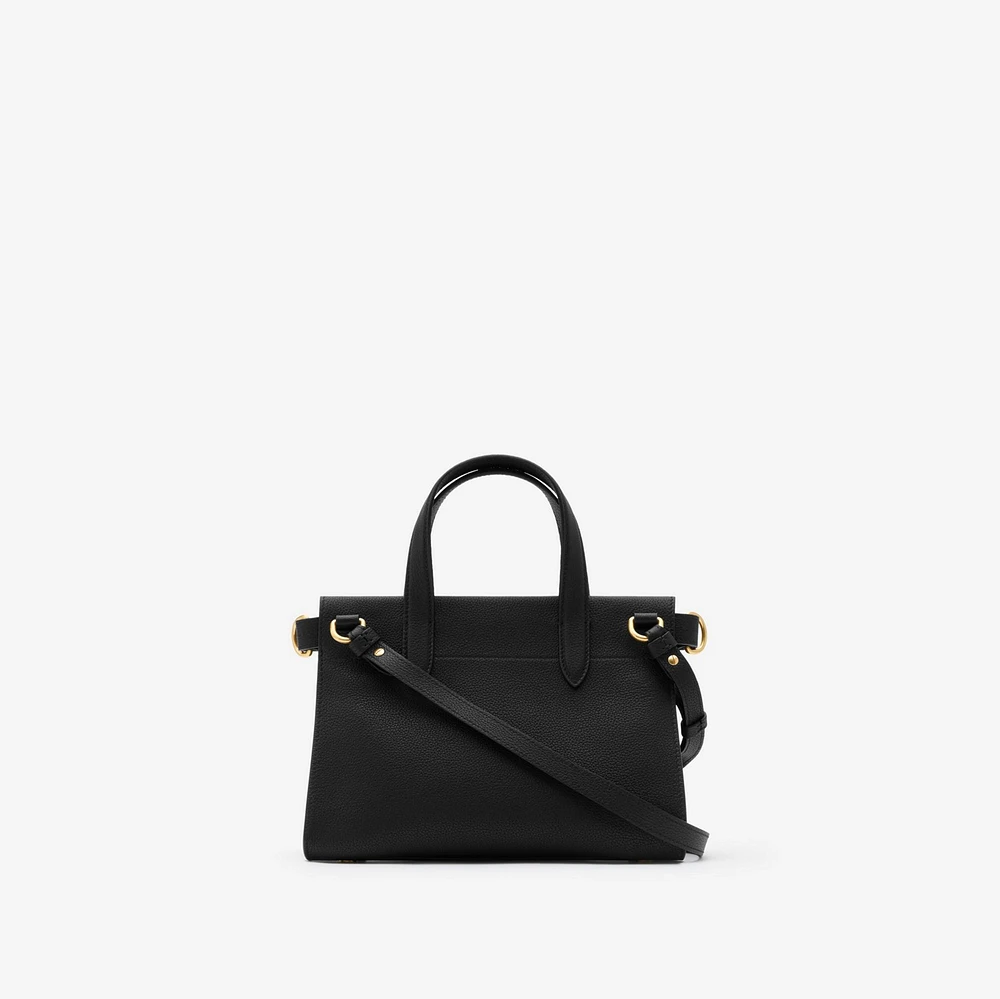 Mini Cotswolds Tote in Black - Women, Leather | Burberry® Official
