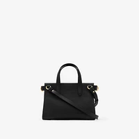 Mini Cotswolds Tote in Black - Women, Leather | Burberry® Official