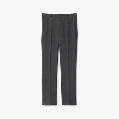 Wool Tailored Trousers in Rock grey - Men | Burberry® Official