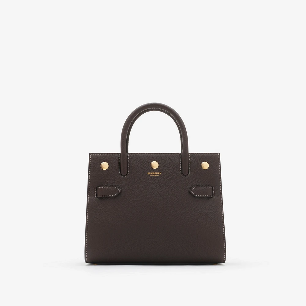 Mini Title Bag in Dark clay brown - Women | Burberry® Official