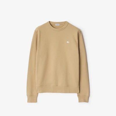 Knight Stamp Cotton Sweatshirt in Flax beige - Men | Burberry® Official