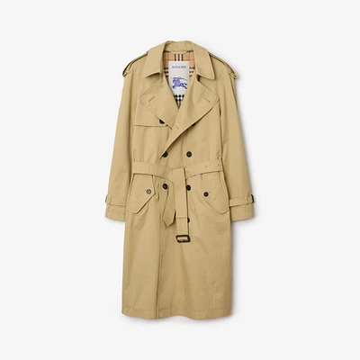 Mid-length Gabardine Trench Coat in Hamper beige - Men | Burberry® Official