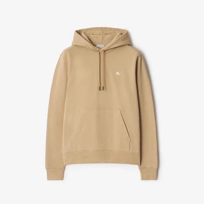 Knight Stamp Cotton Hoodie in Flax beige - Men | Burberry® Official