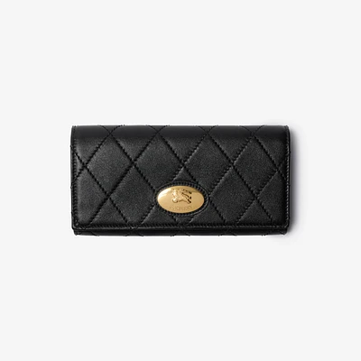 Strand Continental Wallet in Black - Women, Leather | Burberry® Official