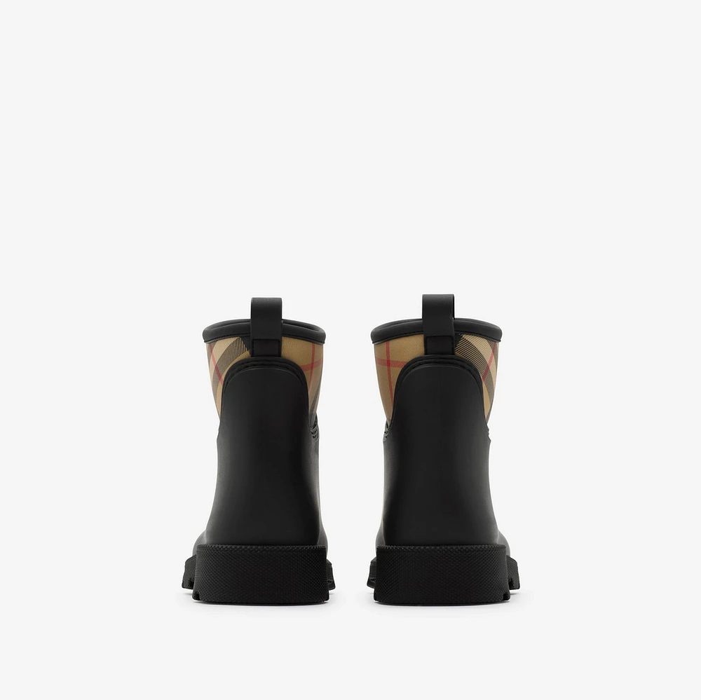 Rubber Marsh Stamp Low Boots​ in Black - Women | Burberry® Official