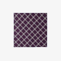 Check Silk Scarf in Pansy | Burberry® Official
