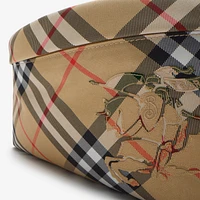 Check Belt Bag in Sand - Men, Nylon | Burberry® Official