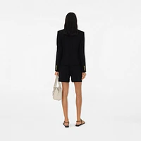 Wool Tailored Jacket in Black - Women | Burberry® Official