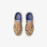 Check Terrace Sneakers in Sand - Women | Burberry® Official