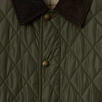 Mid-length Quilted Nylon Car Coat in Shale - Women | Burberry® Official
