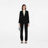 Wool Tuxedo Jacket in Black - Women | Burberry® Official