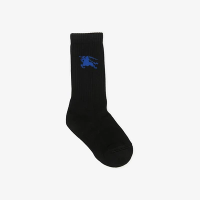 Ribbed Cotton Blend Socks in | Burberry® Official