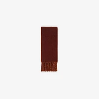 Reversible Logo Alpaca Wool Blend Scarf in Ginger | Burberry® Official