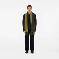 Reversible Logo Alpaca Wool Blend Scarf in Acre | Burberry® Official