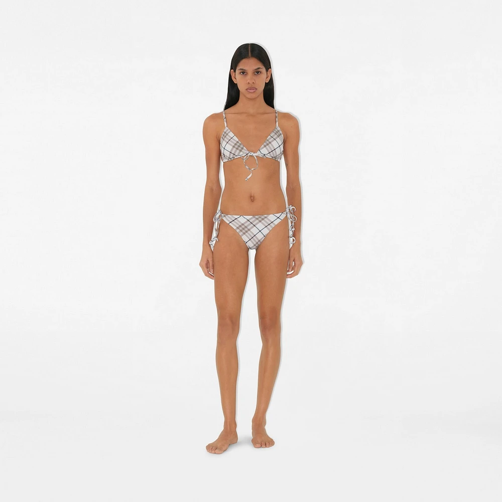 Check Bikini Briefs in Cotton - Women, Nylon | Burberry® Official