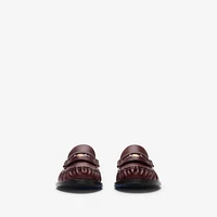 Leather Cadet Loafers in Fig - Women | Burberry® Official