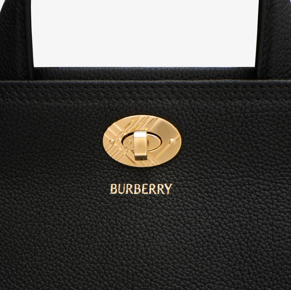 Mini Cotswolds Tote in Black - Women, Leather | Burberry® Official