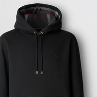 Embroidered EKD Cotton Blend Hoodie in Black - Men | Burberry® Official