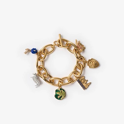 Charm Bracelet in Gold/multicolour - Women | Burberry® Official