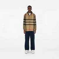 Reversible Check Hooded Jacket in Black - Men | Burberry® Official