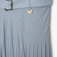 Pleated Crepe Jersey Maxi Skirt in Gale - Women | Burberry® Official