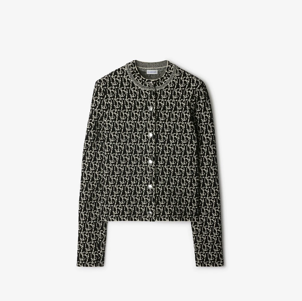B Charm Wool Blend Jacket in Black - Women, Nylon | Burberry® Official