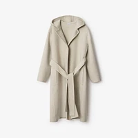 Cashmere Hooded Wrap Coat in Soap - Women | Burberry® Official