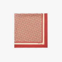 B Charm Silk Scarf in Geranium | Burberry® Official