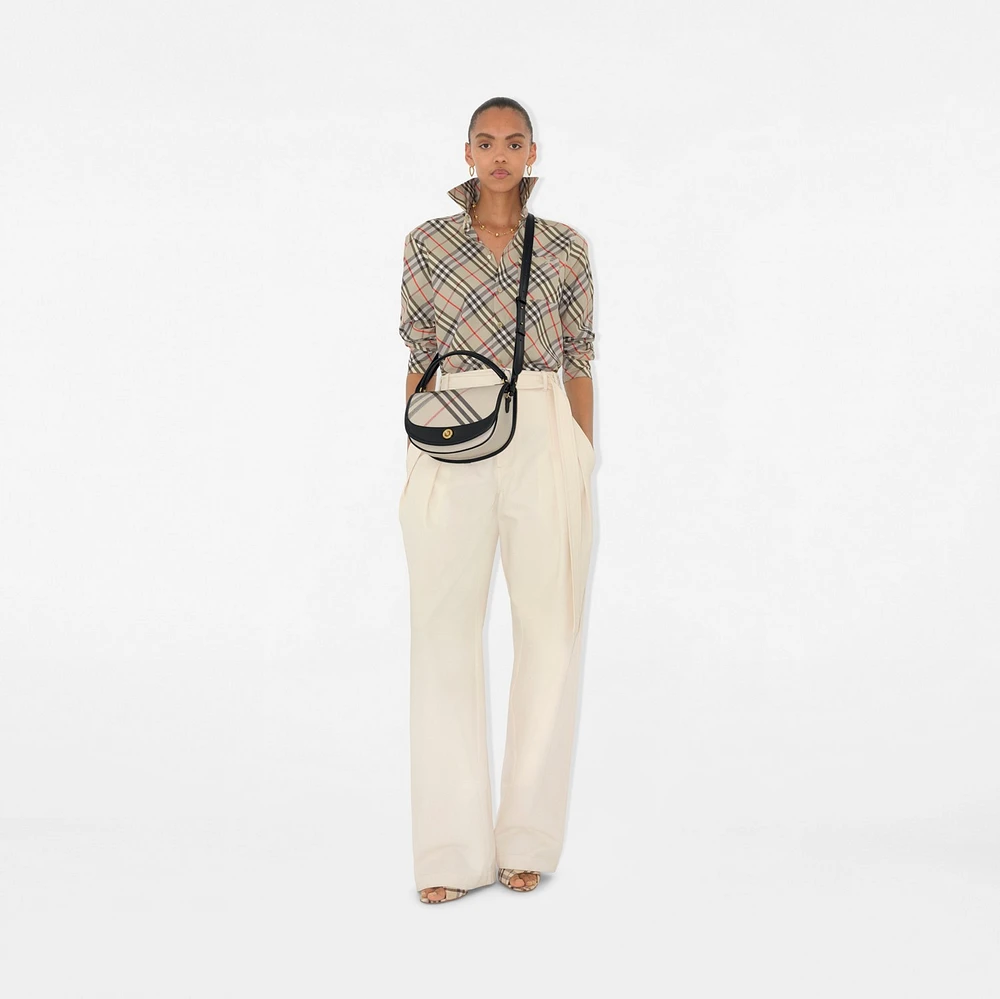 Highlands Crossbody Bag in Soap - Women, Cotton, Linen | Burberry® Official
