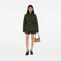 Quilted Nylon Jacket in Shale - Women | Burberry® Official
