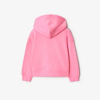 Cotton Zip Hoodie in Blossom | Burberry® Official