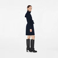 Mid-length Chelsea Heritage Trench Coat in Coal blue - Women, Cotton Gabardine | Burberry® Official